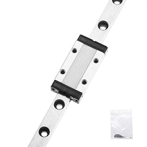 250mm MGN9 Linear Sliding Rail Guide with MGN9H Carriage Block for 3D Printer and CNC Machine