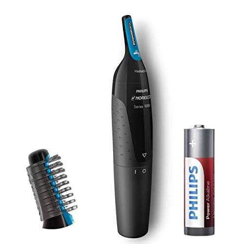 Philips Norelco Nose Hair Trimmer, Detail Trimmer for Nose, Ears and Eyebrows with Dual Sided Blade System for Precision