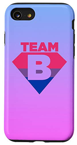 iPhone SE (2020) / 7 / 8 Team B Bisexual Symbol Bi Flag Pride LGBT Awareness Humor Case
