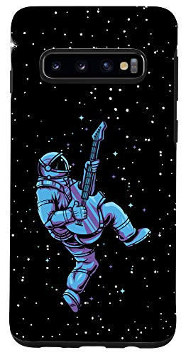 Galaxy S10 Retro Musician - Astronaut With E-Guitar - Galaxy Festival Case