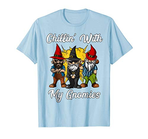 Chillin' With My Gnomies Garden Gnomes Christmas Funny Shirt Chillin' With My Gnomies Garden Gnomes Christmas Funny Shirt