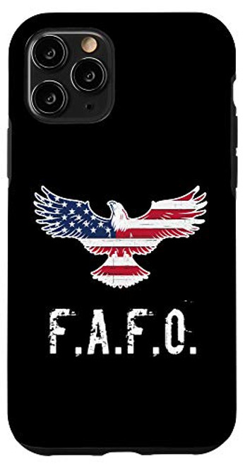 iPhone 11 Pro Patriotic American Flag Eagle FAFO / F.A.  and  F.O. BA Vintage Case