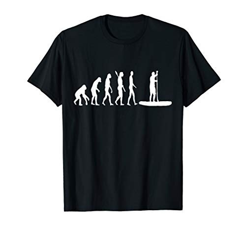 SUP Stand Up Paddle Evolution Paddling Surfing Board T-Shirt