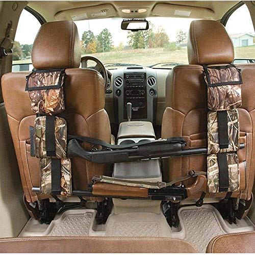 Aokin Car Seat Back Gun Rack Hunting Gun Sling Shotgun Rifle Gun Holsters Pistols Organizer with Pockets, Reed Camouflage