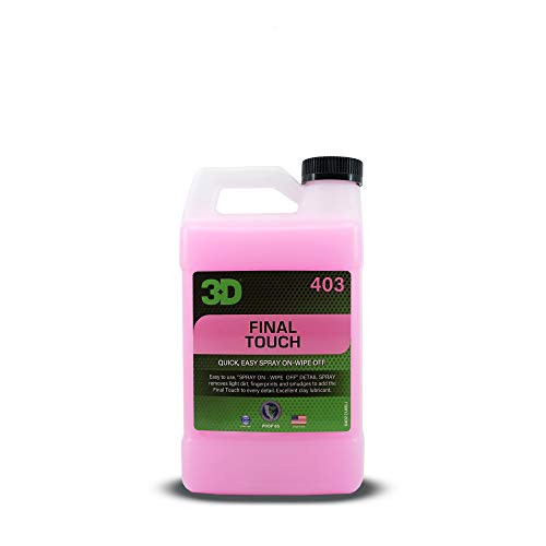 3D Final Touch - Quick Waterless Detailer Spray  and  Dust Remover with Wax Protection for Auto Maintenance  and  Showroom Shine 64oz.
