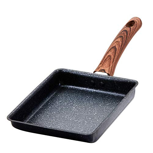 homozy Japanese Omelette Pan Nonstick Tamagoyaki Egg Pan Retangle Small Frying Pans Lightweight - L