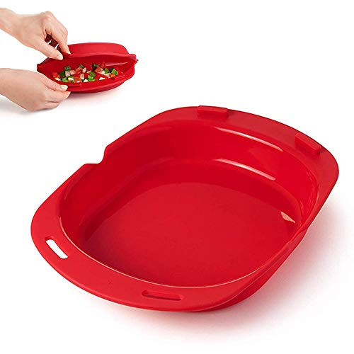 Microwave Silicone Omelet Maker,Microwave Oven Non Stick Omelette Maker Egg Roll Baking Pan Omelette Tools,All-in-one Silicone Omelet, Kitchen Steamer Cooking Easy Breakfast (1pcs)