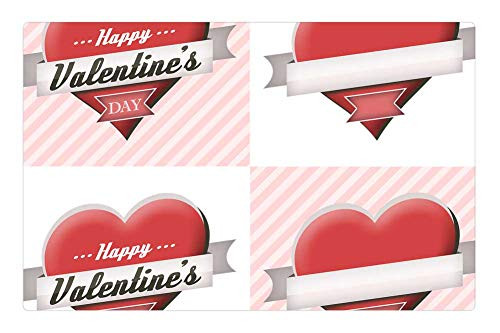LESGAULEST Doormat Floor Rug/Mat (23.6 x 15.7 inch) - Valentine Day Label Badge Stamp Sticker LESGAULEST Doormat Floor Rug/Mat (23.6 x 15.7 inch) - Valentine Day Label Badge Stamp Sticker
