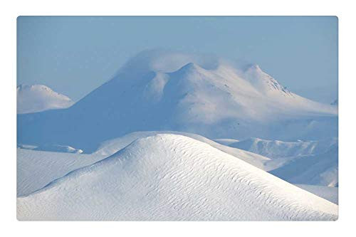 LESGAULEST Doormat Floor Rug/Mat (23.6 x 15.7 inch) - Winter Hill Mountains Shadow Slopes Landscape