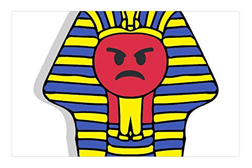 LESGAULEST Doormat Floor Rug/Mat (23.6 x 15.7 inch) - Emotions Social Media Style Pharaonic Sticker
