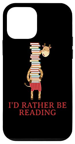 iPhone 12 mini Giraffe Book Lovers I'd Rather be Reading Funny Gift Case