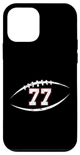iPhone 12 mini 77 Number Vintage Football Player 77 Lucky Number Birthday Case