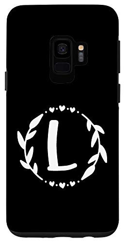 Galaxy S9 Letter L Monogram Initial Cute Personalized Letter Of Name Case