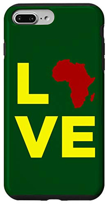 iPhone 7 Plus/8 Plus Love Africa Pan-African Flag and African Map Case iPhone 7 Plus/8 Plus Love Africa Pan-African Flag and African Map Case