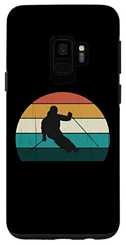 Galaxy S9 Retro Mountain Skiing - Vintage Downhill Ski / Skis Slope Case