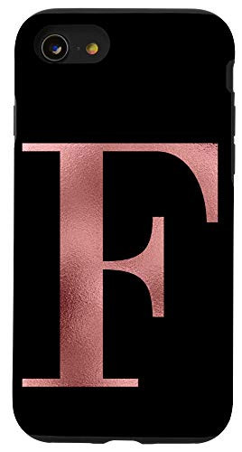 iPhone SE (2020) / 7 / 8 Monogram For First Name Initial F Rose Case