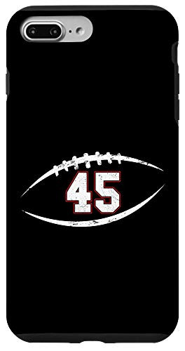 iPhone 7 Plus/8 Plus 45 Number Vintage Football Player 45 Lucky Number Birthday Case