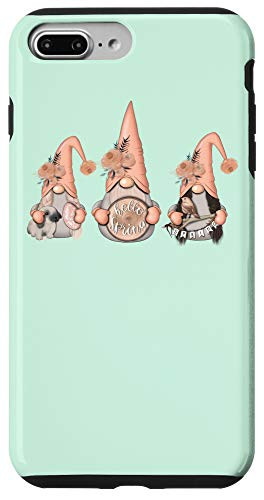iPhone 7 Plus/8 Plus Three Pastel Garden Gnomes - Easter gift for Her Women Girls Case