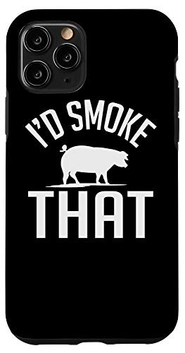 iPhone 11 Pro I'd Smoke That Funny Pig BBQ Case