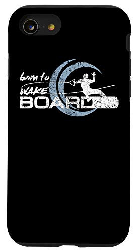 iPhone SE (2020) / 7 / 8 Born to Wake Board Vintage Funny Wakeboarding Rider Case