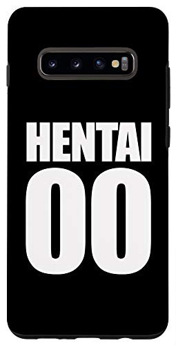 Galaxy S10Plus Hentai Case, Football Alike Numbers "00". Black Case