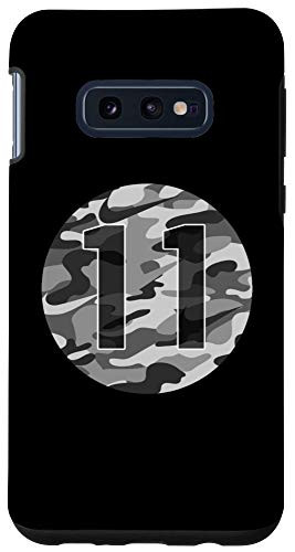 Galaxy S10e  11 Camo Baseball Softball Soccer Basketball Lacrosse Number Case