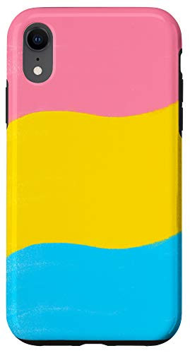 iPhone XR Pansexual Pride Flag Pan LGBTQIA Retro Kawaii Pastel Wave Case