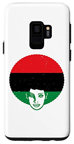Galaxy S9 Pan African Unia Flag Womens Black History Rights 1619 Afro Case