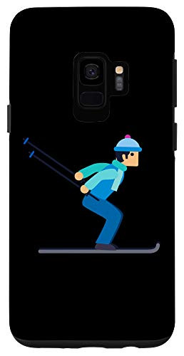 Galaxy S9 Cute Cartoon Skier Mountain Ski Slopes Case