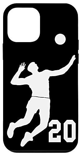 iPhone 12 mini  20, Number 20, Volleyball player black background Case