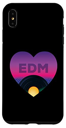 iPhone XS Max EDM Vinyl Disc Retro Vintage Electronic Dance Music Case