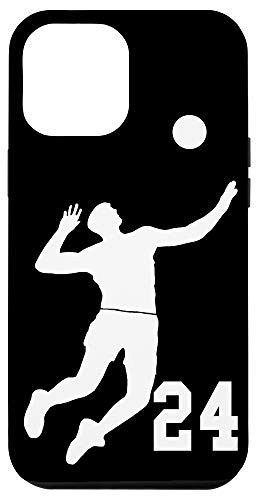 iPhone 12 Pro Max  24, Number 24 Volleyball player black background Case