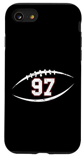 iPhone SE (2020) / 7 / 8 97 Number Vintage Football Player 97 Lucky Number Birthday Case
