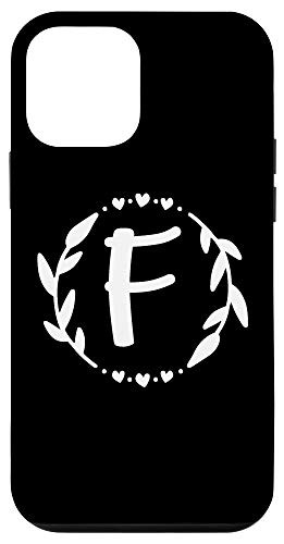 iPhone 12 mini Letter F Monogram Initial Cute Personalized Letter Of Name Case