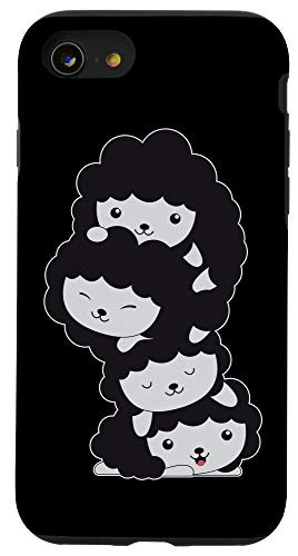 iPhone SE (2020) / 7 / 8 Black Sheep Funny Lambs E-Girl EMO Nu Pastel Goth Aesthetic Case