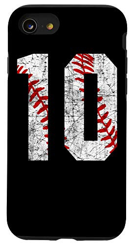 iPhone SE (2020) / 7 / 8 Vintage Baseball Mom  10 Jersey Baseball Player Number 10 Case