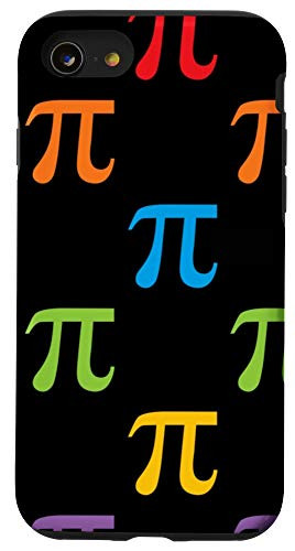 iPhone SE (2020) / 7 / 8 Pi pattern colorful - Math, Infinity, Irrational Number, Case