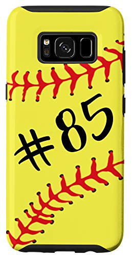 Galaxy S8 Softball Player 85 Jersey No  85 Uniform Number Ball Gift Case