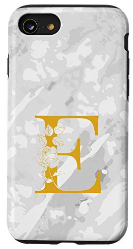 iPhone SE (2020) / 7 / 8 Monogram Letter Initial E White Case