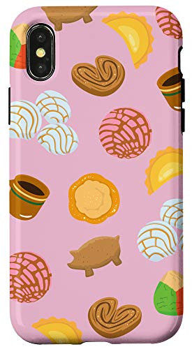 iPhone X/XS Conchas Pan Dulce Pattern Pink Cute Phone Case Gift Case Case