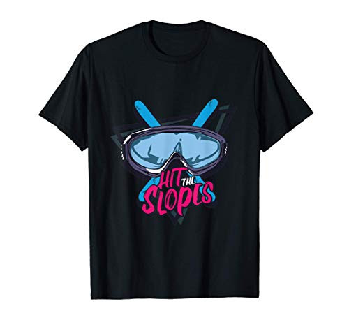 Hit the Slopes Ski Skiing T-Shirt