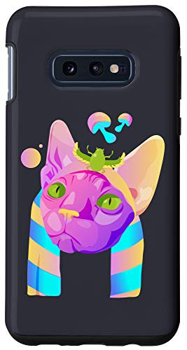Galaxy S10e Electronic Music Cat Case