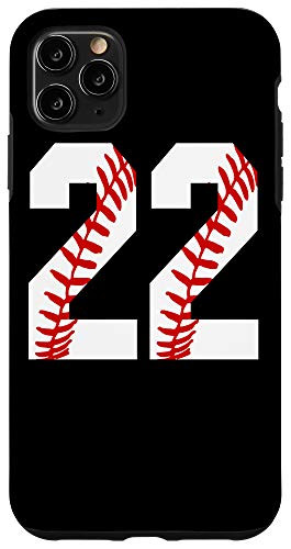 iPhone 11 Pro Max Vintage Baseball Mom  22 Jersey Baseball Jersey Number 22 Case