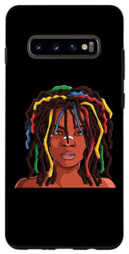 Galaxy S10Plus Loc Hair black Women girls gift funny black women loc'd hair Case