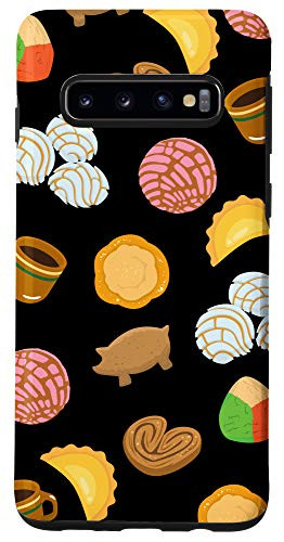 Galaxy S10 Conchas Pan Dulce Pattern Black Phone Case Latina Gift Case Case