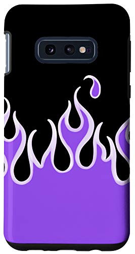 Galaxy S10e Y2K Aesthetic Flames Purple Black 90's E-Girl EBoy Case