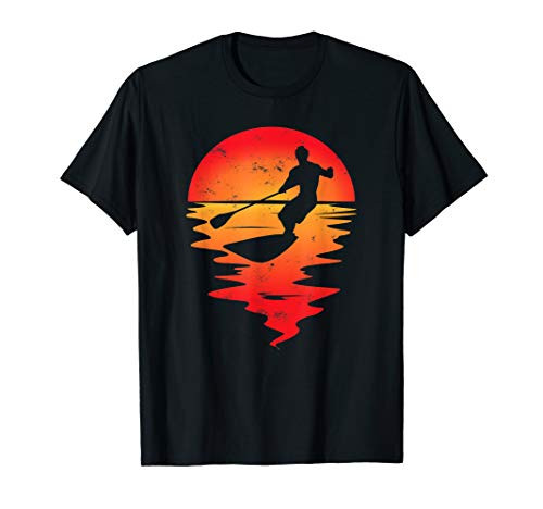 Stand Up Paddle Board SUP Sunset Design T-Shirt
