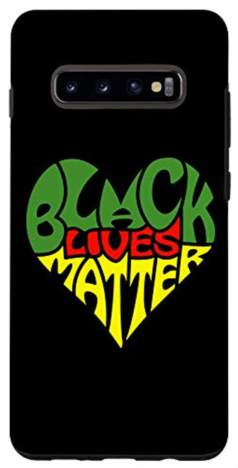 Galaxy S10Plus Black Lives Matter / Heart Graphic Pan African Flag Colors Case Galaxy S10Plus Black Lives Matter / Heart Graphic Pan African Flag Colors Case