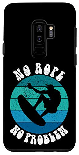 Galaxy S9Plus Funny Wakesurf Wakeboard Surfer No Rope No Problem Retro Case