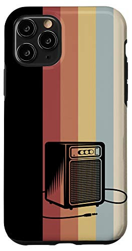 iPhone 11 Pro Retro Music Stripes, Retro speaker, retro music art Case